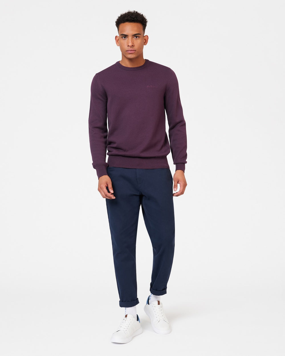 Knitwear Ben Sherman Signature Crewneck Violette | JFW-04353446